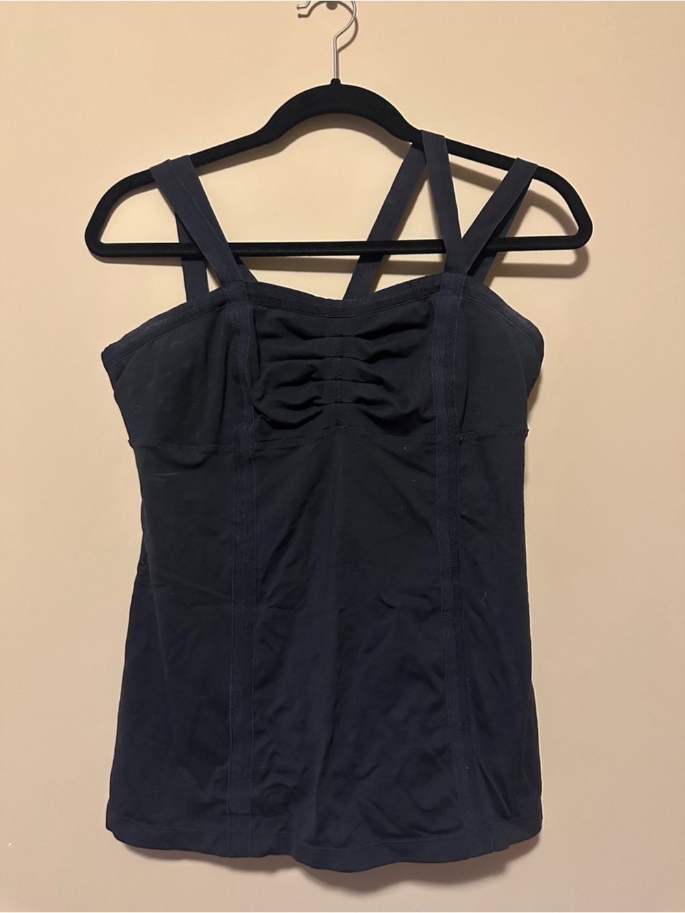 lululemon athletica Navy Ruched Front Double-Strap Cami